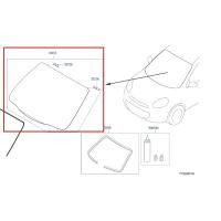 ราคา กระจกบังลมหน้า NISSAN MARCH (ของแท้) (28558258524)