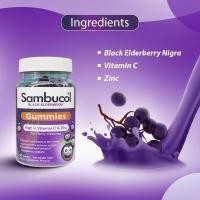 ราคา ‼️พร้อมส่ง‼️ วิตามิน Sambucol Black Elderberry kids Gummies 50 ชิ้น/ขวด กัมมี่เด็ก แท้ 100% ฉลากไทย (25121020680)