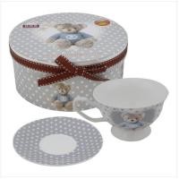 ราคา ของขวัญ ชุดของขวัญ ของขวัญปีใหม่ ชุดของขวัญแก้วเซรามิก ลายหมี + จานรอง พร้อมกล่องสุดหรู (16591547927)