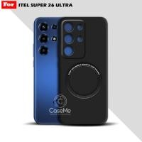 ราคา Soft Case Itel Super 26 Ultra Case Ultra Slim Premium Black Matte Magnetic Ring Casing (47852476935)