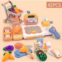 ราคา ของเล่นเครื่องคิดเงิน เครื่องแคชเชียร์ เครื่องคิดเงินของเล่นซูเปอร์มาร์เก็ต ชุดแคชเชียร์ของเล่นเด็กจำลอง (5727280621)