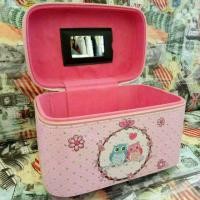 ราคา กระเป๋าใส่เครื่องสำอางค์ สีชมพู (808575790)