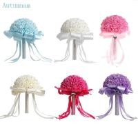 ราคา Autu ช่อดอกไม้เจ้าสาวสําหรับเจ้าสาวหรือเพื่อนเจ้าสาวช่อดอกไม้แต่งงานดอกไม้ปลอมประดิษฐ์ (29023138041)