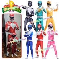 ราคา -JINN-MIGHTY MORPHIN POWER RANGERS คอสเพลย์เครื่องแต่งกาย Superhero POWER RANGERS Jumpsuit Zentai ชุด Carnival Party บอดี้สูท (28584087564)