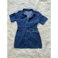 ราคา เสื้อผ้ามือสอง | มินิเดรส ผ้ายีนส์ งานป้าย มือสอง สินค้ามีตำหนิ (40062110034)