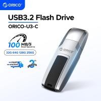 ราคา Orico แฟลชไดรฟ์ USB แบบโลหะ ขนาด Pen Drive Flashdrive USB 3.0 Memory Stick USB Stick 32GB 64GB 128GB 256GB (U3-C) (19831395654)