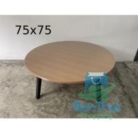 ราคา ✨เฟอร์นิเจอร์ โต๊ะญี่ปุ่นทรงกลม ขนาด 75x75 โต๊ะทำงาน วางคอม อเนกประสงค์ ผลิตที่ไทย พร้อมส่ง bt99 (26153667630)