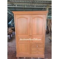 ราคา ตู้เสื้อผ้าไม้สัก ตู้เสื้อผ้าบานเปิด ขนาด 60x120x180 (25077446453)