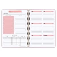 ราคา Undated Weekly Planner- สมุดบันทึกเป้าหมายรายสัปดาห์, A5 To Do List Planner, Habit Tracker Journal with Spiral Binding, 5.7 x 8.0 นิ้ว (24092012200)