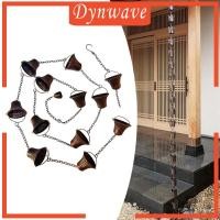 ราคา [ไดเวฟ] โซ่ฝนสําหรับรางน้ําพร้อมการเปลี่ยนโลหะ 12.5 ฟุต 12 ถ้วยสําหรับท่อระบายน้ําชายคา (47551617679)