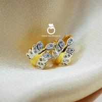 ราคา ต่างหูห่วงช่อมะกอก 002 ใบมะกอก เสริมดวง สุดปัง ไมครอน ชุบทอง หุ้มทอง แฟชั่น ทองสวย (6513078971)