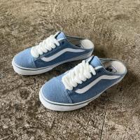 ราคา (ส่งต่อ size 40 EU)Vans แท้ รองเท้าผ้าใบ เปิดส้น Style 36 Mule (สีฟ้า) (40665268382)