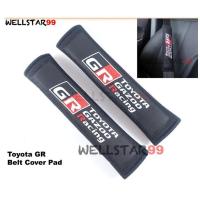 ราคา หุ้มเบลท์ ผ้า โตโยต้า จีอาร์ กาซู สีดำ Toyota GR Gazoo Racing 2pcs Car Seat Belt Cover Shoulder Pads Covers Pad for yari (3291795017)
