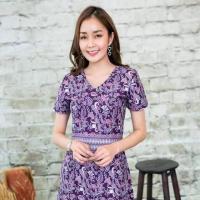 ราคา ชุดเดรสทำงาน ผ้าไทย ผ้าปาเต๊ะ (7740755434)