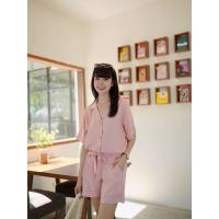 ราคา S00218 เซตเสื้อฮาวายแขนสั้น+ขาสั้นผูกเอว มี 2 สี (28335763371)