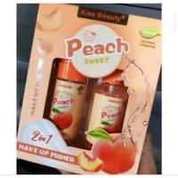 ราคา Kiss Beauty Sweet Peach set box (Makeup Primer 1pc+Fixing Spay 1pc) (28231175915)
