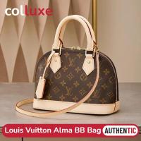 ราคา หลุยส์วิตตอง Louis Vuitton กระเป๋ารุ่น Alma BB Bag กระเป๋าสะพาย Monogram 23.5cm M53152 (28127459007)
