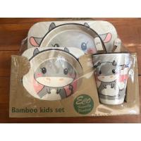 ราคา Beinland ชุดจานชาม เส้นใยไม้ไผ่ ลายการ์ตูน สําหรับเด็กวัยหัดเดิน จํานวน 5 ชิ้น ต่อชุด ***ส่งด่วนเคอรี่ (22361734937)