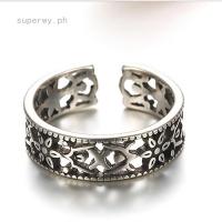 ราคา ส925 เงินสเตอร์ลิงธรรมดาเงินไทยโบราณ โทเท็ม แหวนเปิดแหวนเงิน (40816398404)