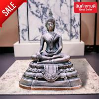 ราคา M6]HT1หลวงพ่อโต วัดบางพลีใหญ่ใน จ.สมุทรปราการ สีโลหะเก่า ปางมารวิชัย หน้าตัก 5 นิ้วสูง 22 ซม. เนื้อเรซิ่น (16894997829)