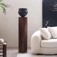 ราคา ตกแต่ง ไม้เนื้อแข็ง Pier ดอกไม้เรือจีน B & B ประติมากรรมตาราง Carbonized ไม้ห้องนั่งเล่นโซฟาเสาฐานด้านข้างโบราณรอบ GRWY (55201671545)