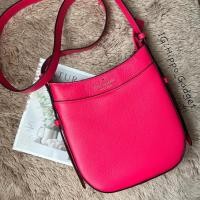 ราคา พร้อมส่ง KATE SPADE pebbled สีชมพู (22123698079)