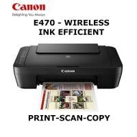 ราคา เครื่องปริ้นเตอร์ CANON E470 PRINTER PIXMA (Print/ Copy/ Scan/WiFi) สั่งผ่านมือถือได้ (13391880795)