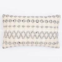 ราคา เบาะอินเดียสไตล์นอร์ดิกสีดําสีขาวสีเทาขนสัตว์ทําด้วยมือHandmade Simpleหมอนเอวนําเข้าInsทอหมอนเบาะO1UB (55951484954)