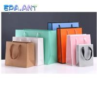 ราคา (ขายดีที่สุด)ถุงกระดาษคราฟท์มีหูหิ้วร้อยเชือก สีแดง/ชมพู/เขียวทิฟฟานี่/ส้ม/เทาขอบขาว/ขาวขอบดำ แนวตั้ง แนวนอน (27354383770)