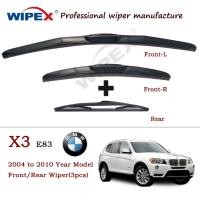 ราคา ใบปัดน้ําฝนหน้าและหลัง BMW X3 E83 (2004-2010)22+20in BMW Special Wiper X 3 E83 (ซิลิโคนไฮบริดด้านหน้า/หลังเดิม) โดย Wipex Wixr (40857061452)