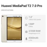 ราคา แท็บเล็ตมือสอง 4G Huawei MediaPad T2 7.0 Pro ของแท้ 100% (PLE-703L) (25439546707)