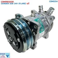 ราคา คอมเพรสเซอร์ ซันเด้น 508 R134a หัวเทเปอร์ 24V แท้ COM0214 SANDEN S6698 COMPRESSOR SANDEN 508 24V FLARE R-134a คอมแอร์รถย (24682511535)