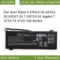 ราคา 15.4V 58.75WH AP18E7M 57.48WH AP18E8M Laptop Battery For Acer Nitro 5 AN515-54 AN515-55 AN517-51 7 AN715-51 Aspire 7 A71 (28751514985)