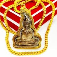 ราคา [L]KO1พระกรุท่ากระดาน เนื้อชินเก่าพิมพ์ใหญ่ งานเลี่ยมทองไมครอนเกรดAกันน้ำ เป็นอีกหนึ่งพระที่อยู่ในเบญจภาคีที่มีความงดงาม (22371667658)