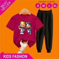 ราคา Upin Ipin The Police Jogger Pants Set สําหรับเด็ก 5-15 ปี (41571496991)