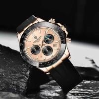 ราคา Silicone LIGE Sports Timing Quartz Creative Watch 30m Waterproof Men's Watch+Box +Box (29652987302)