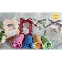 ราคา สั่งขั้นต่ำ 50 ชิ้นผ้านาโนเนื้อนุ่มพิมพ์ลายกระต่าย/หมีใส่กล่องของชำร่วยงานบวชงานแต่งงานงานเกษียณฟรีป้ายชื่อ (3164273098)