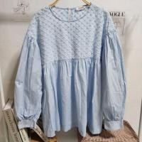 ราคา wonder เสื้อคอกลม ทรงปล่อย แขนพองบอลลูน (26676219175)