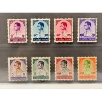 ราคา แสตมป์ไทยพระรูป ร.9 ชุดที่ 6 ปี2516--2518 ครบชุด8ดวง (24252515157)