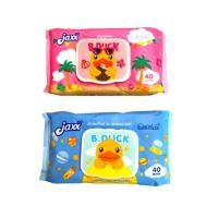 ราคา ⚡️เหลือ 29 บาท ส่งฟรี! โค้ด INCSM5L ลด 20.- ⚡️[1 ห่อ] ทิชชู่เปียก JAXX B.DUCK BABY WIPES ผ้าเช็ดทำความสะอาดผิว จำนวน 40 (17459593827)