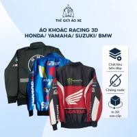 ราคา เสื้อแจ็คเก็ตพิมพ์ลาย 3D – Honda/Yamaha/Suzuki/BMW ลาย 3D คมชัด วัสดุคุณภาพสูง (54101532167)