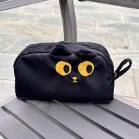 ราคา 2025 สไตล์ใหม่ขนาดใหญ่-ความจุมูลค่าสูงแมวกระเป๋าเครื่องสําอางกรณีดินสอสาว ผู้มีอิทธิพล ถุงเก็บที่เรียบง่ายสกปรกทนแมวแมว (52151378233)