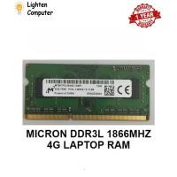 ราคา USED MICRON DDR3L 1866Mhz 4GB PC3L 14900 LAPTOP RAM SODIMM RAM (40201102233)