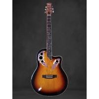 ราคา กีต้าร์หลังเต่า กีต้าร์โปร่งไฟฟ้าหลังเต่า Chard สีซันเบิร์ด ขนาด41นิ้ว (28272527850)