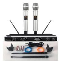 ราคา ไมค์โครโฟน ไมโครโฟนไร้สาย ไมค์ลอยคู่ UHF Wireless Microphone ชุดรับ-ส่งสัญญาณ LX UHF (6118230481)