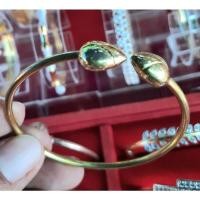 ราคา กำไลข้อมือทองเหลืองแท้หัวบัวกำไลข้อมือโบราณ (BL) (10060250342)