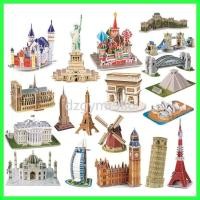 ราคา 40 สไตล์ที่มีชื่อเสียงของโลกอาคารสถาปัตยกรรม 3D ปริศนาการก่อสร้าง 3D จิ๊กซอว์ปริศนาของเล่นสำหรับเด็ (24930144367)
