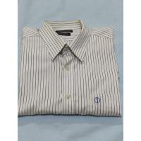 ราคา เสื้อเชิ้ตแขนยาว Alain Delon พื้นขาวลายทางสีน้ำเงิน (7844626894)