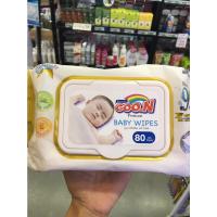 ราคา GOO.N Premium Baby Wipes (ปริมานสุทธิ 80 แผ่น) กูนน์ พรีเมี่ยม เบบี้ ไวพส์ ทิชชูเปียก (14711714229)