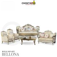 ราคา ชุดโซฟาหลุยส์ 5ชิ้น (3+2+1+1ที่นั่ง+โต๊ะกลาง) White Titanium Series รุ่น TSF-LV-SET BELLONA [Pick Collection] (44353259835)